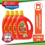 [Carton Deal] Leo Green Laundry Liquid Detergent COLOUR PROTECTION (4.5kg x 4)