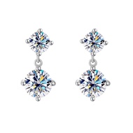 Raya moissanite Diamond Earrings 1.5 ct Each Side -A6672