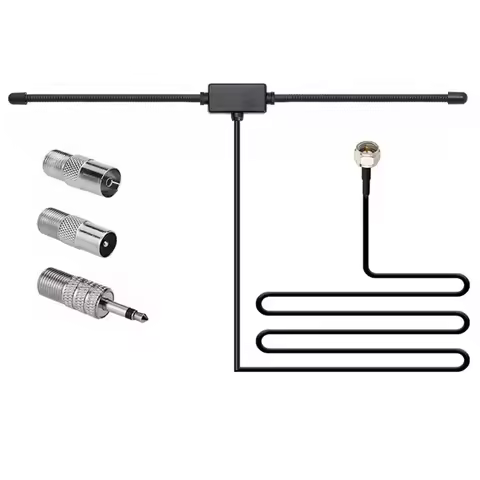 Hidden Adhesive Mount AM FM Radio Antenna 75 Ohms FM Radio Antenna FM Sheep Horn Antenna for Car FM 