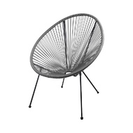 เก้าอี้หวายเทียมทรงไข่ FONTE รุ่น 152.032.02 สีเทา FONT