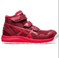 【💥日本直送】Asics 立體鞋墊 高筒安全鞋 紅色 男女通用