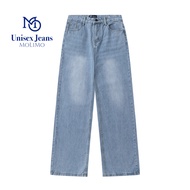 กางเกงยีนส์ Baggy Jeans สี Light Blue ทรงกระบอกใหญ่ พร้อมจัดส่ง #MO8003