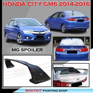 HONDA CITY GM6 2014-2017 MG STYLE REAR SPOILER MATERIAL FIBER BODYKIT