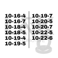 NBR OIL SEALS / DOUBLE LIPS WITH SPRING / TC TYPE / ID-10MM / 10X16X4 / 10X16X7 / 10X18X4 / 10X18X5 