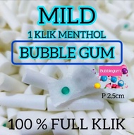 50g Busa filter klik bubble gum menthol ice isi 1 ukuran mild panjang 2,5cm