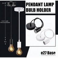 E27 100cm Vintage Edison Pendent Bulb Simple Retro Style Hanging Socket Ceiling Light Lamp Holder