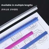 Aluminum Alloy Scale, Triangular Ruler, Triangular Drawing Ruler, Large Scale Small Scale, Aluminum 