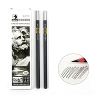 MUNG 12Pcs Bút chì màu đen Cái/hộp 3B 4B 5B 6B 7B 8B 10B Than cứng Than mềm Bút chì phác thảo HB 2h