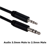 3.5mm Male to 2.5mm Male Audio Cable