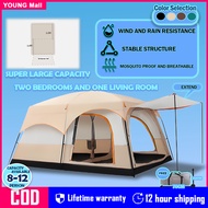 Waterproof Family Tents with logo for Outdoor khemah unta Camel tent besar 8-12 Person Large khemah 