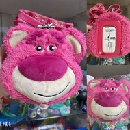 日本絕版勞蘇Lotso斜孭袋八達通卡套拉鏈散子包。匙扣可伸縮。火腿豬ham胡迪Toy Story 3泡泡龍。草莓熊Chip n Dale 鋼牙與大鼻奇奇Alice冰雪奇緣Elsa史迪仔小金土豆薯蛋頭先