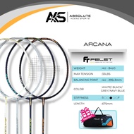 FELET Arcana 4U Badminton Racket Max 33LBS Free Bag Raket Badminton