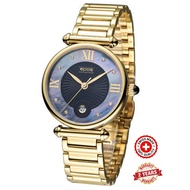 Epos 8000 Lady Quartz watch gold PVD bracelet