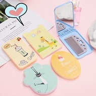 FOLDABLE MAKEUP MIRROR WITH IMPORTED COMB Cermin Makeup Cermin Lipat