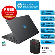 HP OMEN Gaming Laptop 15-en0049AX (15.6")- FHD/ Ryzen™ 5 4600H/ 8GB RAM/ 512GB SSD/ NVIDIA® GeForce® GTX 1650 Ti (31Y15PA) [Free Omen Backpack(K5Q03AA)]