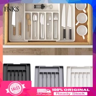 [Ready stock]  Kitchen Utensil Organizer Cutlery Drawer Organizer Capacity Drawer Organizer for Tableware Jewelry and Stationery Retractable Storage Box for Easy Classification