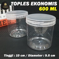 600ML ECONOMIC PLASTIC JAR 9.5CM DIAMETER 600ML JAR/ 600ML TUBE JAR/