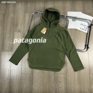 Patagonia/Patagonia Autumn And Winter Polar Fleece Hooded Jacket For Men And Women With Half Zipper 