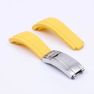 Substitute rolex Strap Rubber rolex Green Black Water Ghost Daytona Silicone Hand Fine-Tuning Strap 