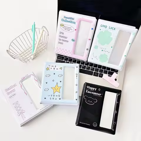 Cartoon Photo Booth Frames Photo Booth Album For 40 Pcs 2x6 Inch Photo Strips Bookmark 20 Pcs 4x6 4R