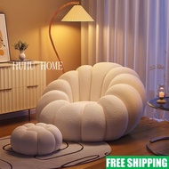 Single Sofa Lounge Accent Chair Boucle Armchair Small  Barrel Chair for Living Room HUHU HOME IBUD