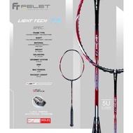 Felet Light Tech T3 5u 78gram [String & Grip] Heavy head Racket Badminton Racket Raket Badminton Ori