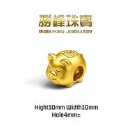 SF 999福字小猪手串Lucky Fu Pig Charm /100%AU 999GOLD(XZ036)