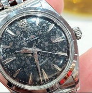 TUDOR  Oyster  Prince  7965 薔薇大花，  自動上鏈，黑色氧化靚錶面，34MM  淨錶