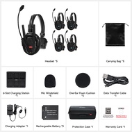 ระบบอินเตอร์คอมไร้สาย Xpro1 SYNCO Xtalk ระยะ500M 3.5Mm แบบเรียลไทม์การตรวจสอบทีมชุดหูฟังสื่อสาร