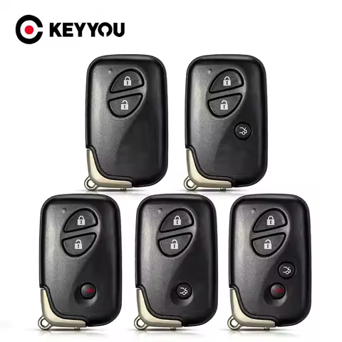 KEYYOU Replacement Keyless Car Key Shell 2/3/4 Buttons Smart Remote Key Case For Lexus GS430 ES350 G