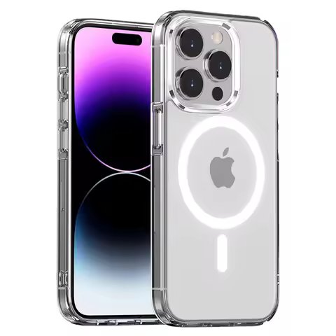 Clear Phone Case For iPhone 11 12 13 14 15 Pro Max For Magsafe Magnetic Wireless Charging Magsafe Ca