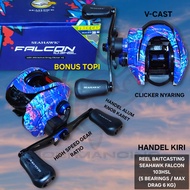 Reel BC Seahawk FALCON 103HSL Sea Hawk Baitcasting/ FALCON 103 HSL Max Drag 6 Kg (HS 5 Bearings/) Or