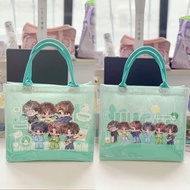 再就业男团包包大容量托特包单肩手提包同款应援帆布包0713周边Re-employment Men's Group Bag Large Capacity Tote Bag Shoulder Bag