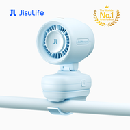 JisuLife - Stroller Fan 4 迷你多功能可拆式風扇(铝合金夹版) 藍色｜BB車風扇｜BB車夾扇｜推車風扇｜夾式風扇｜靜音風扇