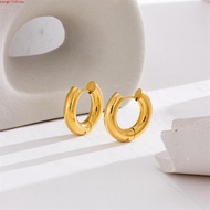 Anting Titanium Bulatan Simple Earrings Stainless Steel for Women Subang Telinga Anti Karat Viral