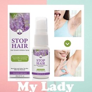 Mylady888 ALIVER STOP HAIR  code030 ALIVER Hair Growth Inhibitor Spray 20ml ให้ความชุ่มชื้นและประสีผิวให้กระจ่างใส ครีมกำจัดขน ครีมขจัดขน มูสกำจัดขน โลชั่นกำจัดขน