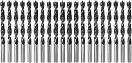 HARFINGTON 20pcs Brad Point Drill Bits 7.5mm(19/64") Dia Straight Round Shank Metric Brad Point Spir