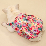 Dog Skirt Summer Pumpkin Skirt Suspender Skirt French Bulldog Clothes Dog Vest Bulldog Clothes Pet S