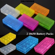 ONLYGOODS 18650 Battery Box, Coloful Anti-slip Battery ,  4 AA AA Plastic Portable Rechargeable Batt