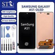 OLED LCD 100% TEST For SAMSUNG GALAXY A51 A71 OLED LCD with fingerprint screen Screen Replacement