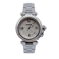 Cartier Cartier Women's Watch Pasha Series Automatic Mechanical Women's Watch Behind Diamonds Gypsop