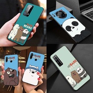 Honor X5 X6 X7 X7A 5G X8 5G X8a X9 5G X9A 5G Soft Phone Case TPU Silicone Cover BS96 We Bare Bears Lovely art