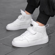 Kid Sneakers White Sport Shoes Boy High Top Sneakers