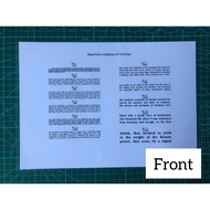 Jaeger eye chart || maktub_flashcards