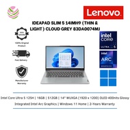 Lenovo IdeaPad Slim 5 14IMH9 83DA0074MJ 14" WUXGA Laptop Cloud Grey ( CU5-125H, 16GB, 512GB SSD, Int
