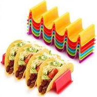 6pcs/4pcs/2pcs/1pc Multicolor Taco Rack, Tortilla Warmer, Wavy Tortilla Holder, Plastic Tortilla Rac