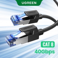 UGREEN Cat 8 Ethernet Cable High Speed Braided 40Gbps 2000Mhz Network Cord Cat8 RJ45 Shielded Indoor