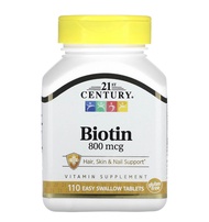 พร้อมส่ง  21st Century  Biotin 800 mcg