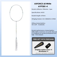 LI-NING AXFORCE 60 (4U) Series Badminton Racquet – Offensive-Oriented Single Racquet Carbon Fiber We