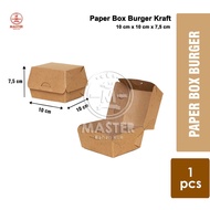 Kraft Burger Box Burger Box/ Food Packaging Box/ [1 Pcs]
